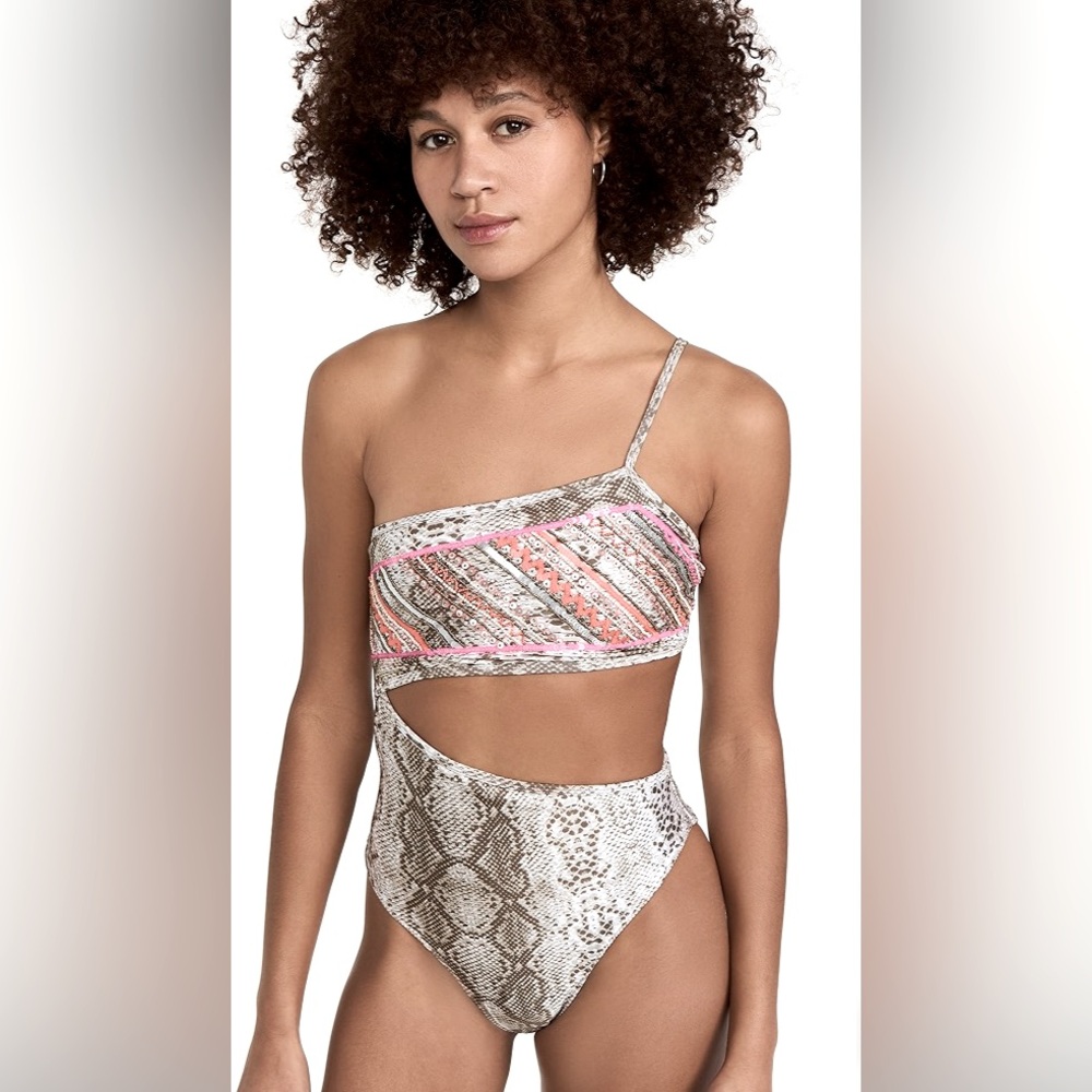 Ramy Brook Cassia Cutout One Piece Swimsuit - Size Medium!